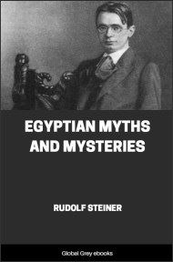 cover page for the Global Grey edition of Egyptian Myths and Mysteries by Rudolf Steiner