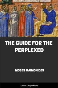 cover page for the Global Grey edition of The Guide for the Perplexed by Moses Maimonides