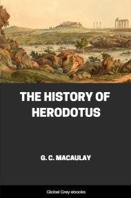 cover page for the Global Grey edition of The History of Herodotus by G. C. Macaulay