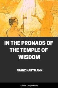 cover page for the Global Grey edition of In the Pronaos of the Temple of Wisdom by Franz Hartmann