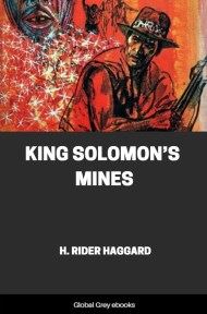 cover page for the Global Grey edition of King Solomon’s Mines by H. Rider Haggard