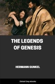 cover page for the Global Grey edition of The Legends of Genesis by Hermann Gunkel