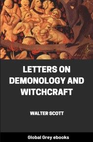 cover page for the Global Grey edition of Letters on Demonology and Witchcraft by Walter Scott