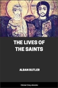 cover page for the Global Grey edition of The Lives of the Saints by Alban Butler