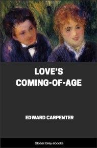 cover page for the Global Grey edition of Love’s Coming-Of-Age by Edward Carpenter