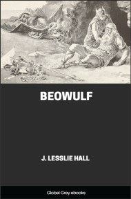 cover page for the Global Grey edition of Beowulf by J. Lesslie Hall