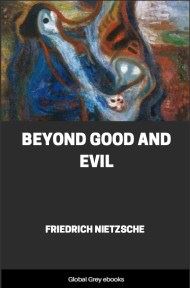cover page for the Global Grey edition of Beyond Good and Evil by Friedrich Nietzsche