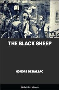 cover page for the Global Grey edition of The Black Sheep by Honore de Balzac