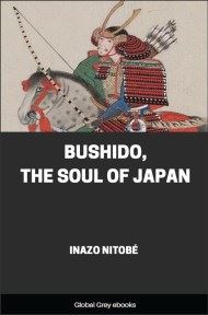 cover page for the Global Grey edition of Bushido, The Soul of Japan by Inazo Nitobe