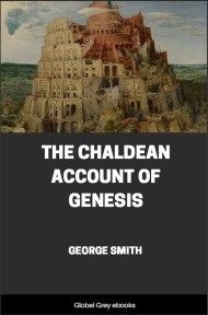 cover page for the Global Grey edition of The Chaldean Account of Genesis by George Smith