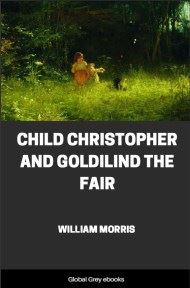 cover page for the Global Grey edition of Child Christopher and Goldilind the Fair by William Morris