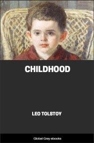 cover page for the Global Grey edition of Childhood by Leo Tolstoy