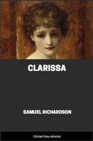 cover page for the Global Grey edition of Clarissa, Or, The History of a Young Lady by Samuel Richardson