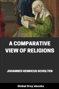 cover page for the Global Grey edition of A Comparative View of Religions by Johannes Henricus Scholten