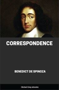 cover page for the Global Grey edition of Correspondence by Benedict de Spinoza