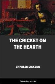 cover page for the Global Grey edition of The Cricket on the Hearth by Charles Dickens