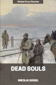 cover page for the Global Grey edition of Dead Souls by Nikolai Gogol