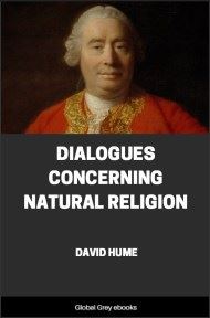 cover page for the Global Grey edition of Dialogues Concerning Natural Religion by David Hume
