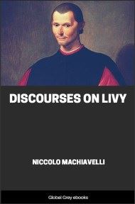 cover page for the Global Grey edition of Discourses on Livy by Niccolo Machiavelli