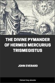cover page for the Global Grey edition of The Divine Pymander of Hermes Mercurius Trismegistus by John Everard
