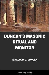 cover page for the Global Grey edition of Duncan’s Masonic Ritual and Monitor by Malcolm C. Duncan