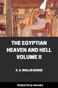 cover page for the Global Grey edition of The Egyptian Heaven and Hell Volume II by E. A. Wallis Budge