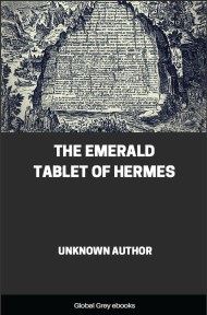 cover page for the Global Grey edition of The Emerald Tablet of Hermes by Unknown