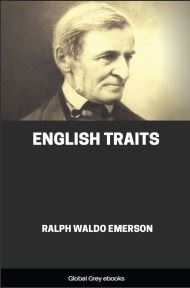 cover page for the Global Grey edition of English Traits by Ralph Waldo Emerson