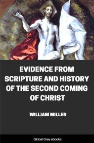 cover page for the Global Grey edition of Evidence from Scripture and History of the Second Coming of Christ by William Miller