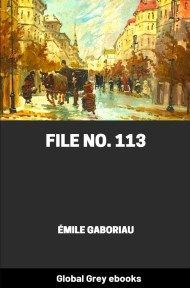 Cover for the Global Grey edition of File No. 113 by Émile Gaboriau