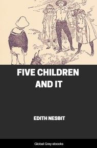 cover page for the Global Grey edition of Five Children and It by Edith Nesbit