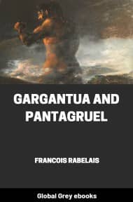 cover page for the Global Grey edition of Gargantua and Pantagruelv by Francois Rabelais