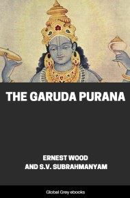 cover page for the Global Grey edition of The Garuda Purana by Ernest Wood and S.V. Subrahmanyam