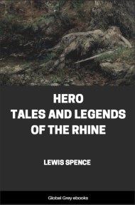 cover page for the Global Grey edition of Hero Tales and Legends of the Rhine by Lewis Spence