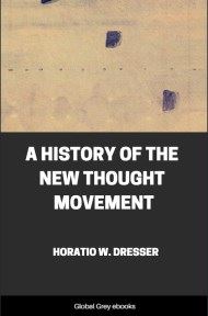 cover page for the Global Grey edition of A History of the New Thought Movement by Horatio W. Dresser