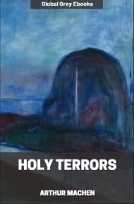 cover page for the Global Grey edition of Holy Terrors by Arthur Machen