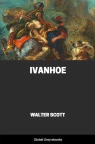 cover page for the Global Grey edition of Ivanhoe, A Romance by Walter Scott