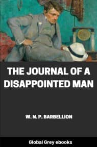 The Journal of a Disappointed Man, by W. N. P. Barbellion - click to see full size image