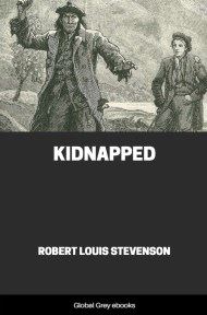 cover page for the Global Grey edition of Kidnapped by Robert Louis Stevenson