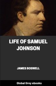 cover page for the Global Grey edition of Life of Samuel Johnson by James Boswell