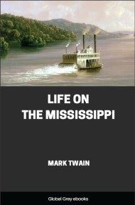 cover page for the Global Grey edition of Life on the Mississippi by Mark Twain