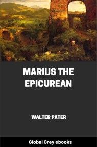 cover page for the Global Grey edition of Marius the Epicurean by Walter Pater