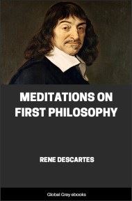 cover page for the Global Grey edition of Meditations on First Philosophy by Rene Descartes