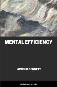 cover page for the Global Grey edition of Mental Efficiency by Arnold Bennett