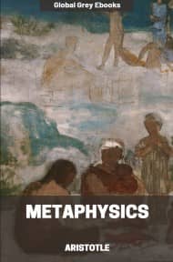 cover page for the Global Grey edition of Metaphysics by Aristotle