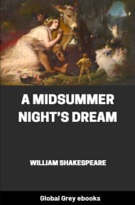 cover page for the Global Grey edition of A Midsummer Night’s Dream by William Shakespeare