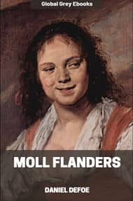 cover page for the Global Grey edition of Moll Flanders by Daniel Defoe