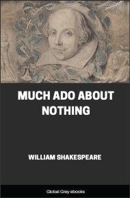 cover page for the Global Grey edition of Much Ado about Nothing by William Shakespeare