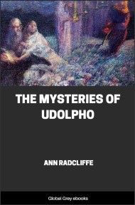 cover page for the Global Grey edition of The Mysteries of Udolpho by Ann Radcliffe