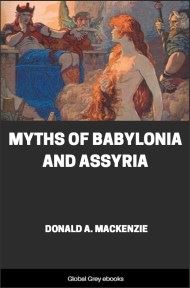 cover page for the Global Grey edition of Myths of Babylonia and Assyria by Donald A. Mackenzie